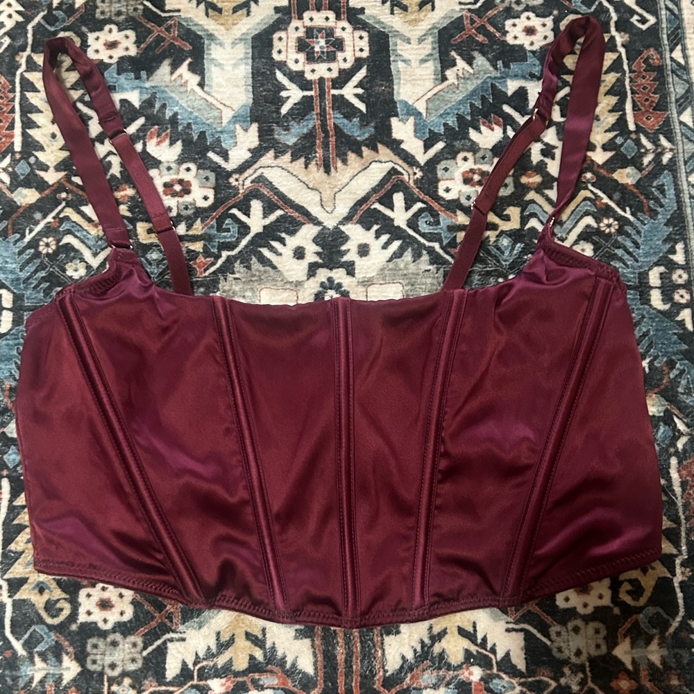 Satin Corset Crop top